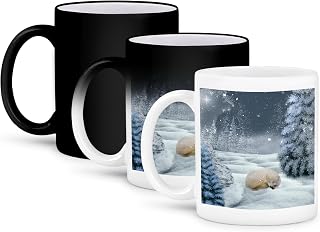3dRose Beautiful sleeping arctic fox 11oz Magic Transforming Mug