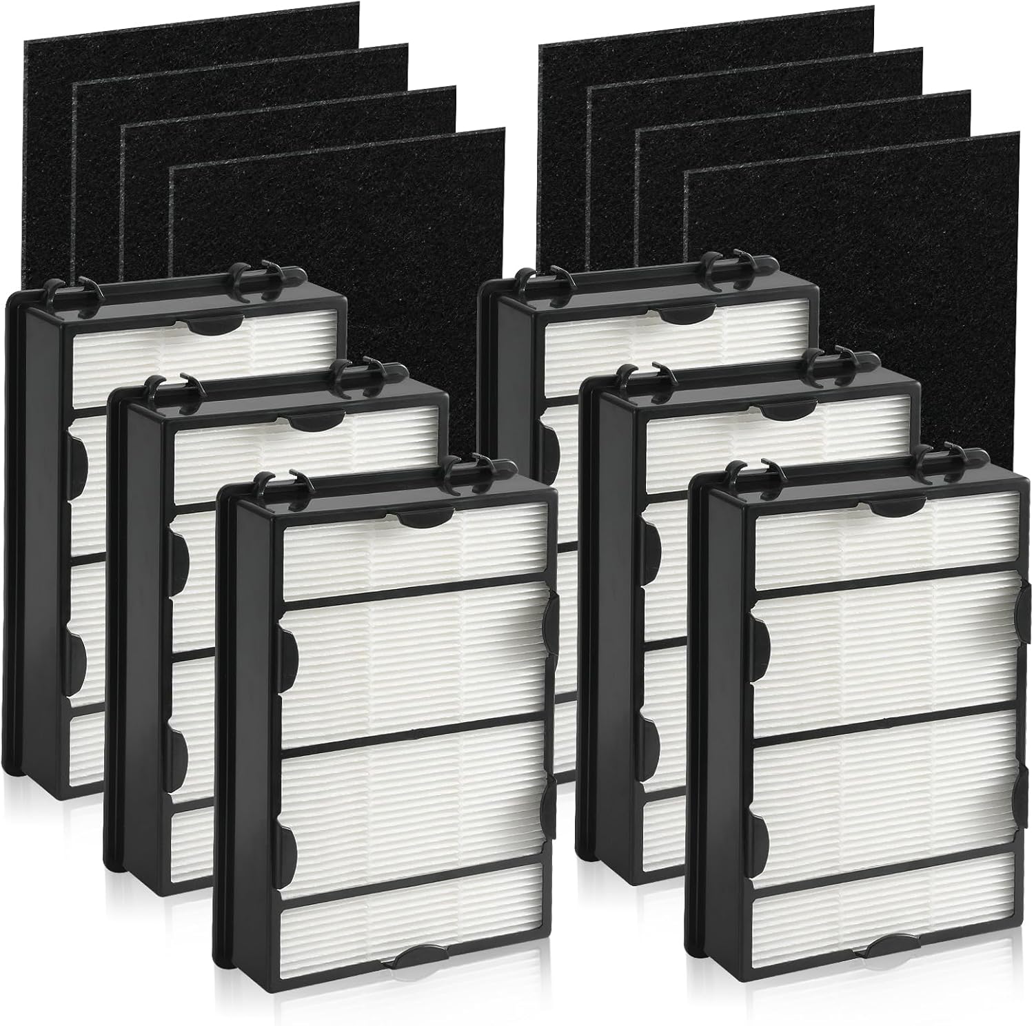 DerBlue 6PCS HAPF600 Filter Replacement and 8PCS pre filter Compatible with Holmes Air Purifier HAPF600 HAPF8650 HAP615 HAP625 HAP650,Replacement Air Filter Part # 600, 600D, 600D-U2