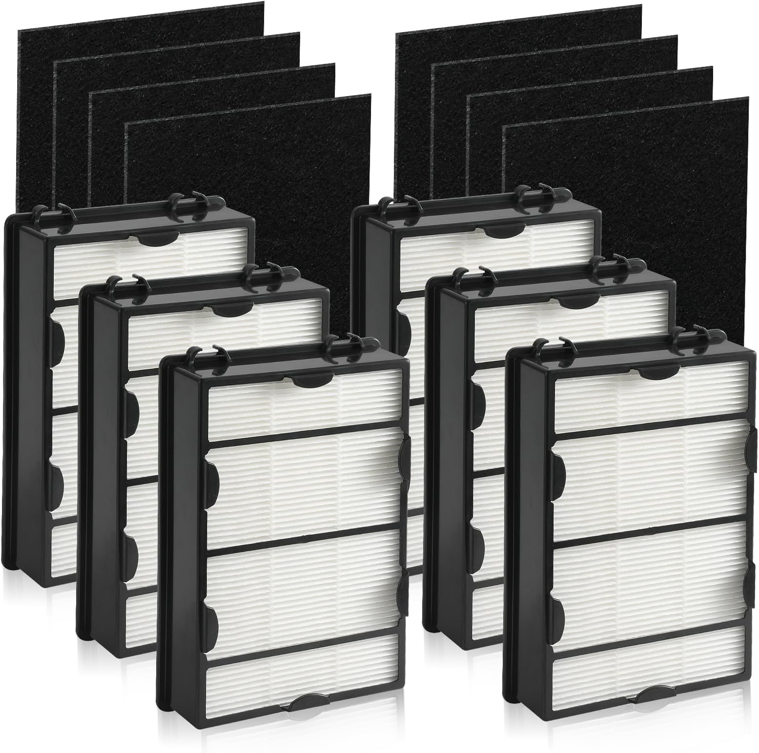 DerBlue 6PCS HAPF600 Filter Replacement and 8PCS pre filter Compatible with Holmes Air Purifier HAPF600 HAPF8650 HAP615 HAP625 HAP650,Replacement Air Filter Part # 600, 600D, 600D-U2
