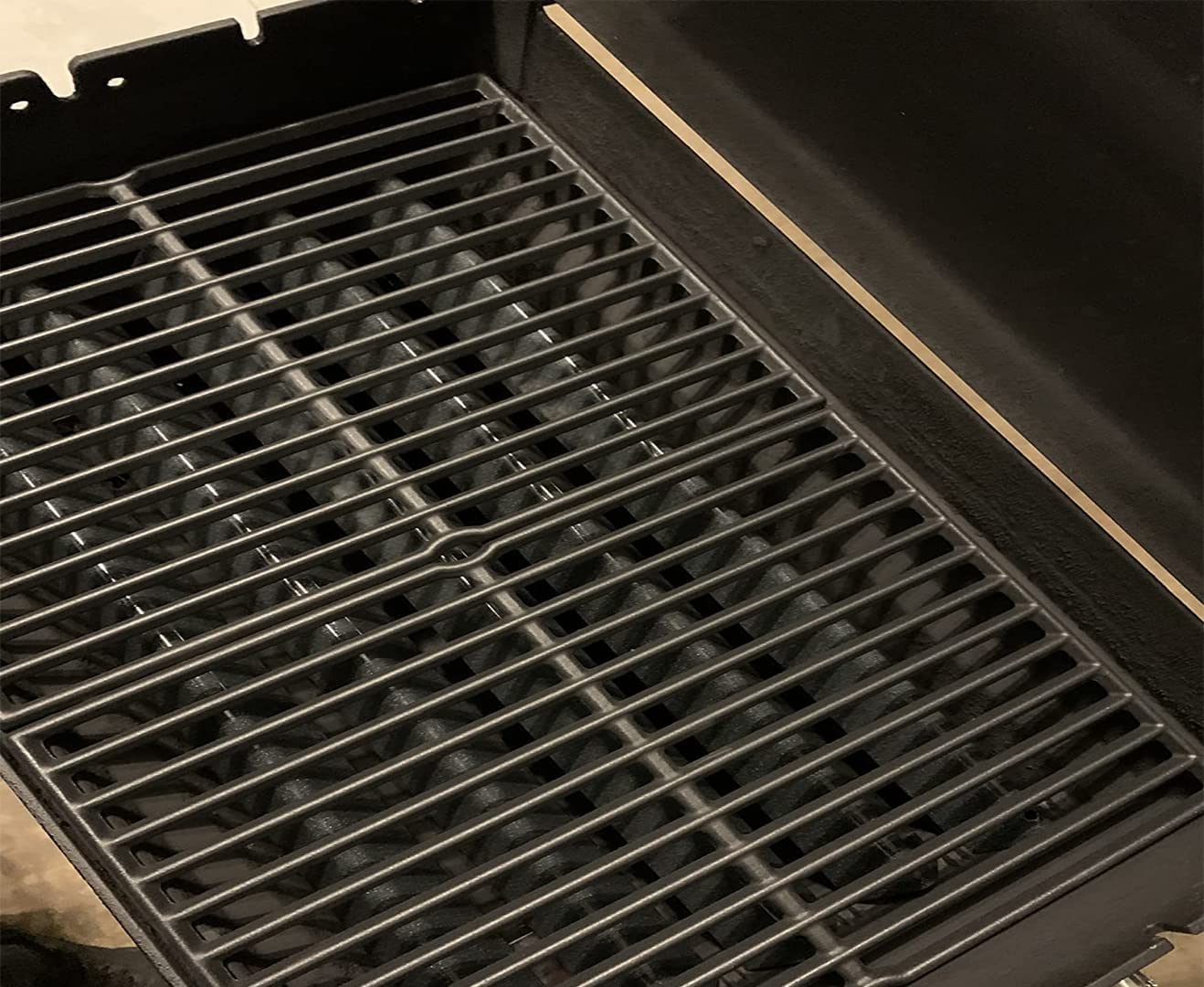 GFTIME 38CM X 28.6CM Grille de cuisson en fonte 7522 pour Weber Spirit E/S-210 220 (avec boutons de brûleur latéral), Genesis Silver A (PAS POUR B&C), Spirit 500, pièce de rechange 7521