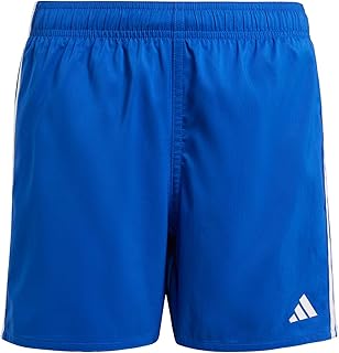 شورت سباحة مزين بثلاثة خطوط للأولاد من اديداس