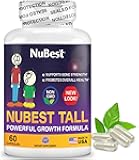 NuBest Tall | Support Bone Strength, Bone Health, Enhanced Immune and Whole Body Wellness with Calcium, Collagen, and Herbs for Ages 5+ & Teens | 60 Capsules | 1 Month Supply