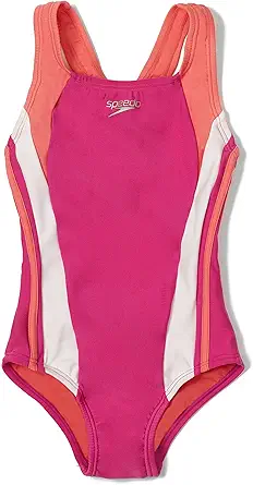 Speedo Girl's Swimsuit One Piece Infinity Splice Thick Strap