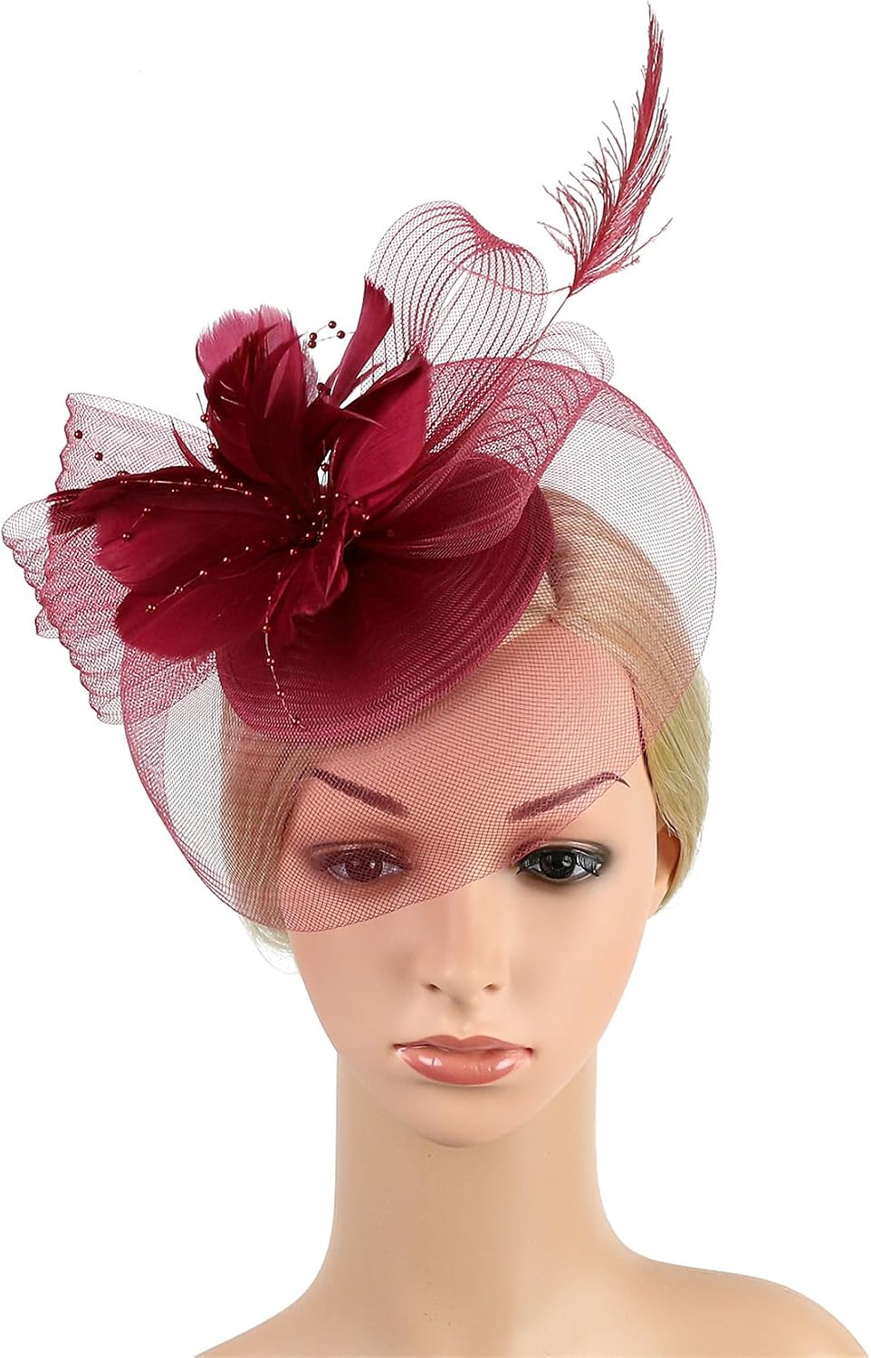 Flapper Headband Roaring 20s Headpieces Flapper Accessory Fascinators for Women Great Gatsby 1920s Headbands Vintage Headpiece Hair Clip
