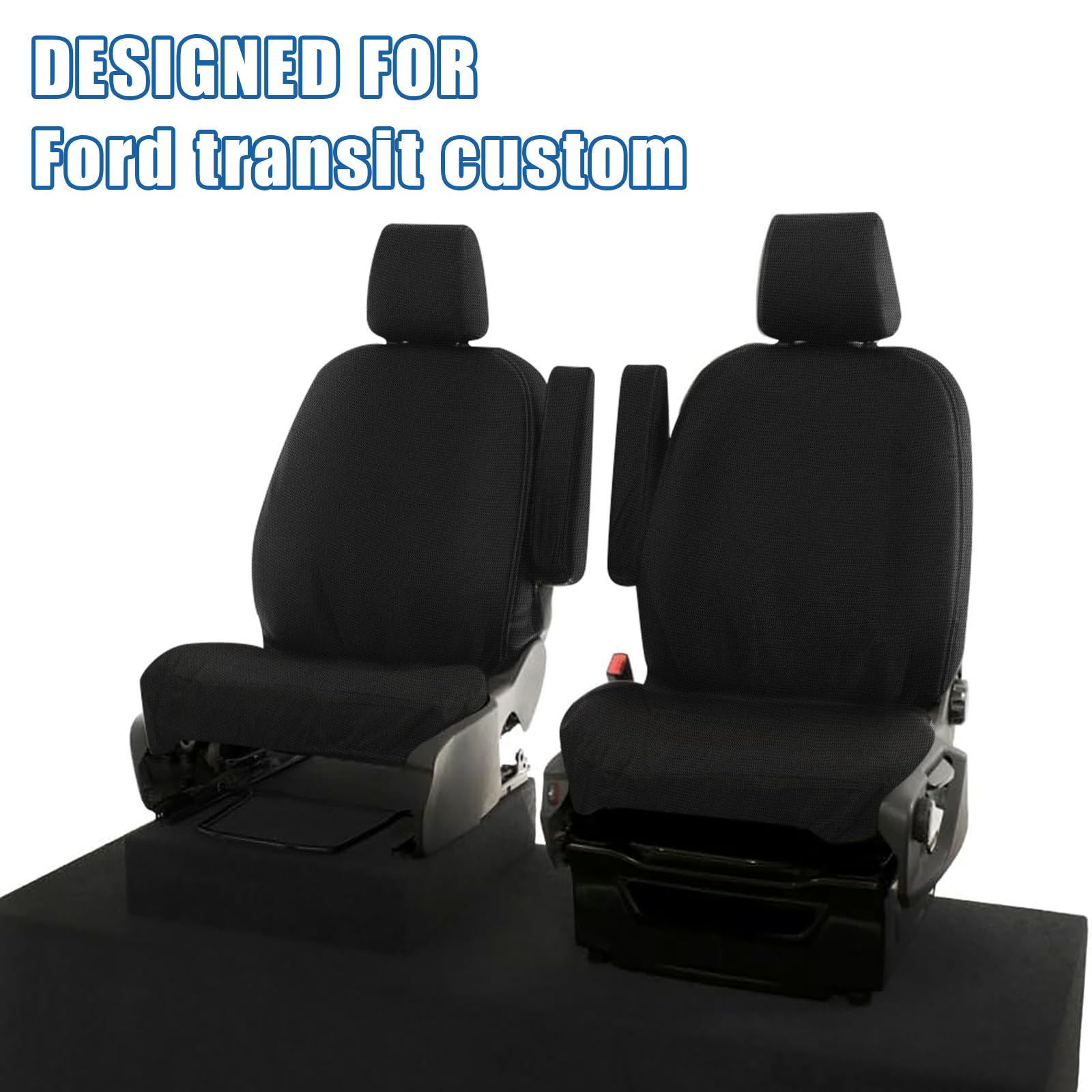 Coprisedili Anteriori Impermeabili UK Custom Covers Per Mercedes Sprinter (2006-2010) - Grigio - 5