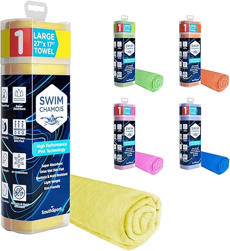 Miniatura 9 de Toalla de playa de secado rápido para nadadores, toalla de natación súper absorbente, toalla de gamuza para natación, tela sin arañazos, toalla de