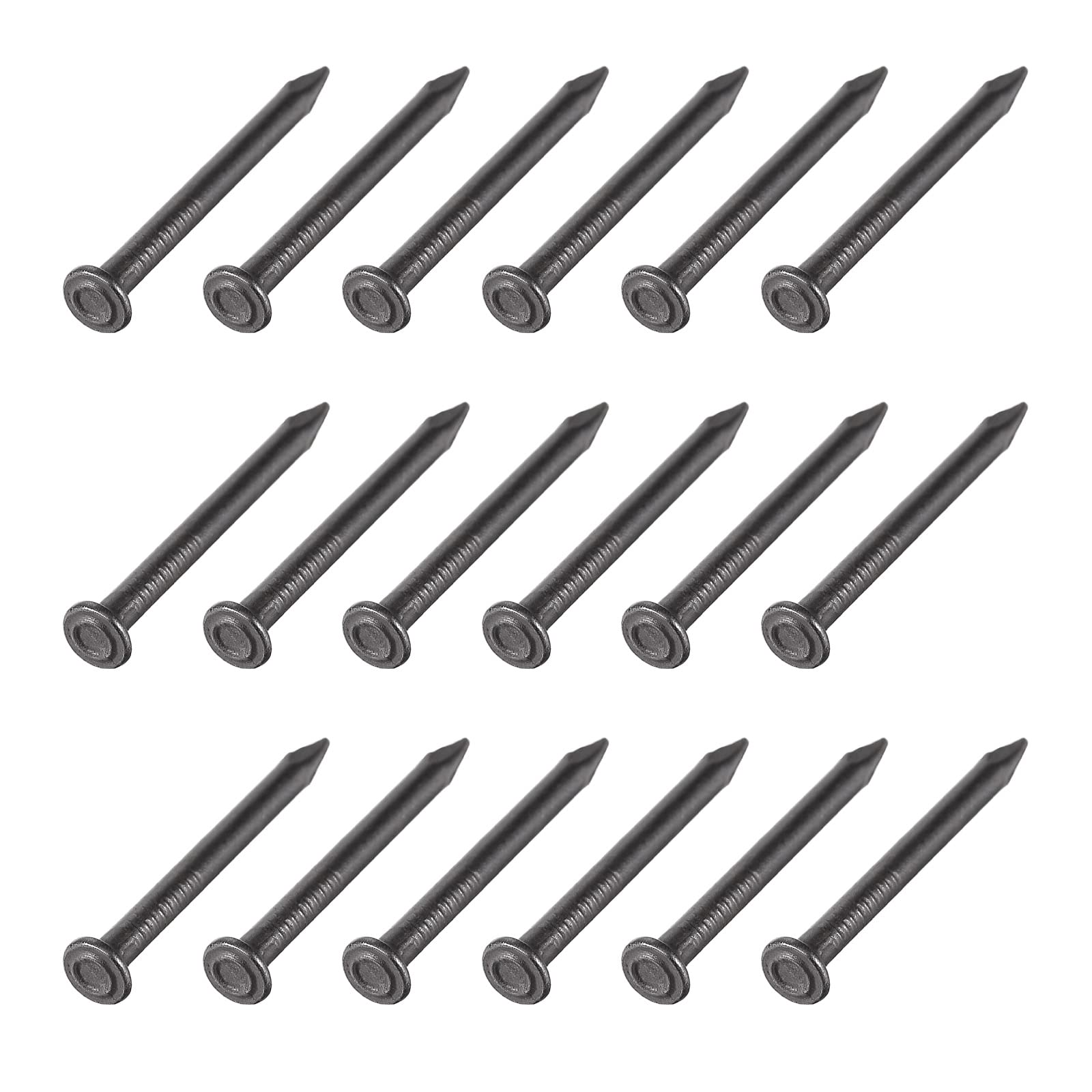 METALLIXITY Wall Cement Nails (3x30mm) 200pcs, Carbon Steel Hardware Nails - for House Maintenance DIY Woodworking Black