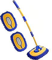 Vista 9 de Cepillo de Lavado de Auto Mejorado con Mango Largo, Cepillo de Lavado de Auto Kit de Cepillo de Limpieza de Auto Trapeador de Lavado de Auto Cepillo