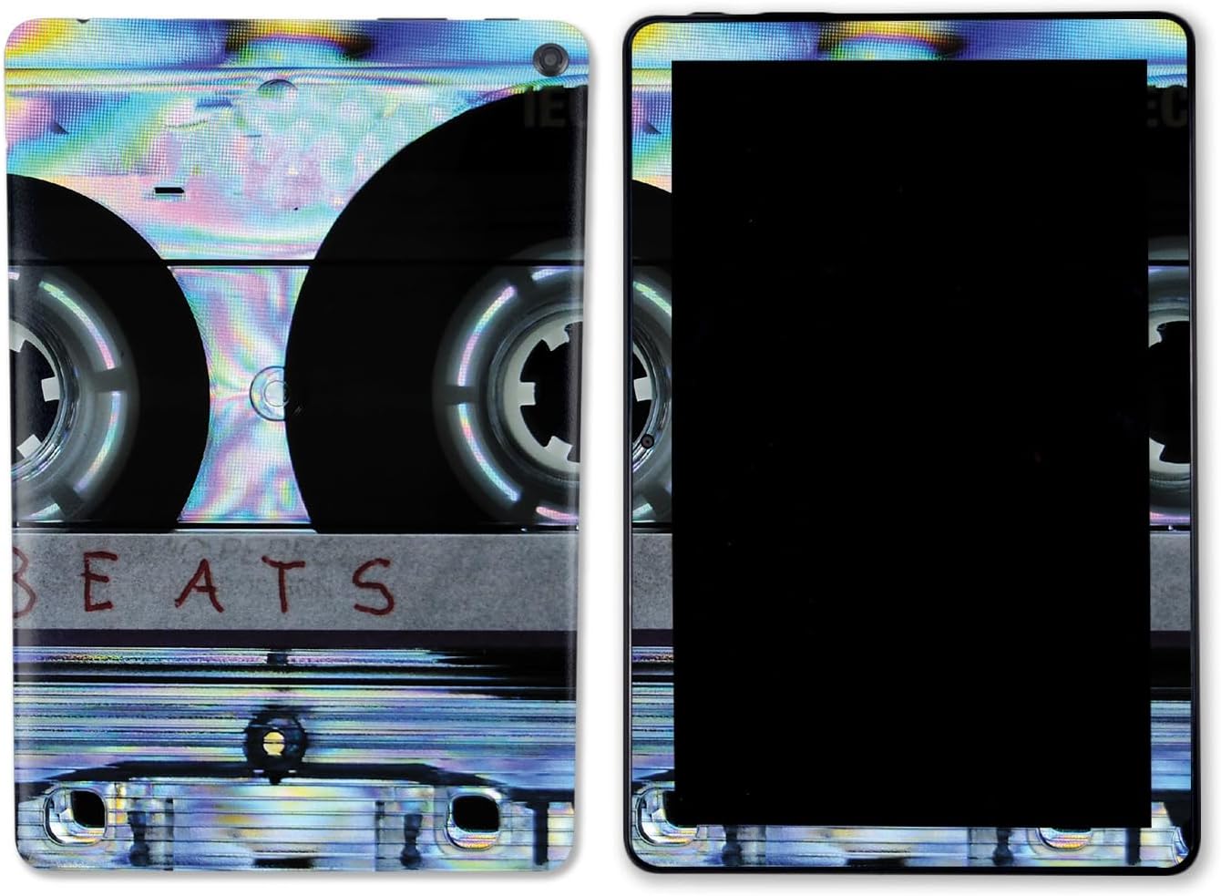 MightySkins Skin Compatible with Amazon Kindle Fire HD 10 (2023) - Holo Cassette | Protective, Durable, and Unique Vinyl Decal wrap Cover | Easy to Apply, Remove, and Change Styles | Made in The USA