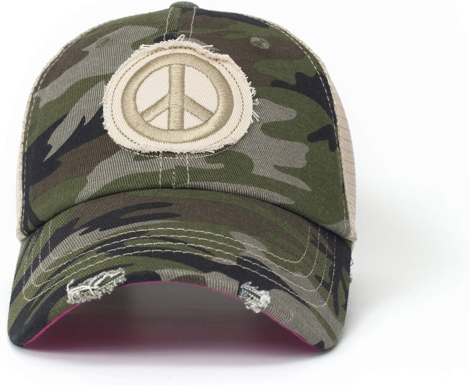 Shady Lady, Women's Trucker Hat, Snapback Adjustable Closure Baseball Cap, Pink Under Brim