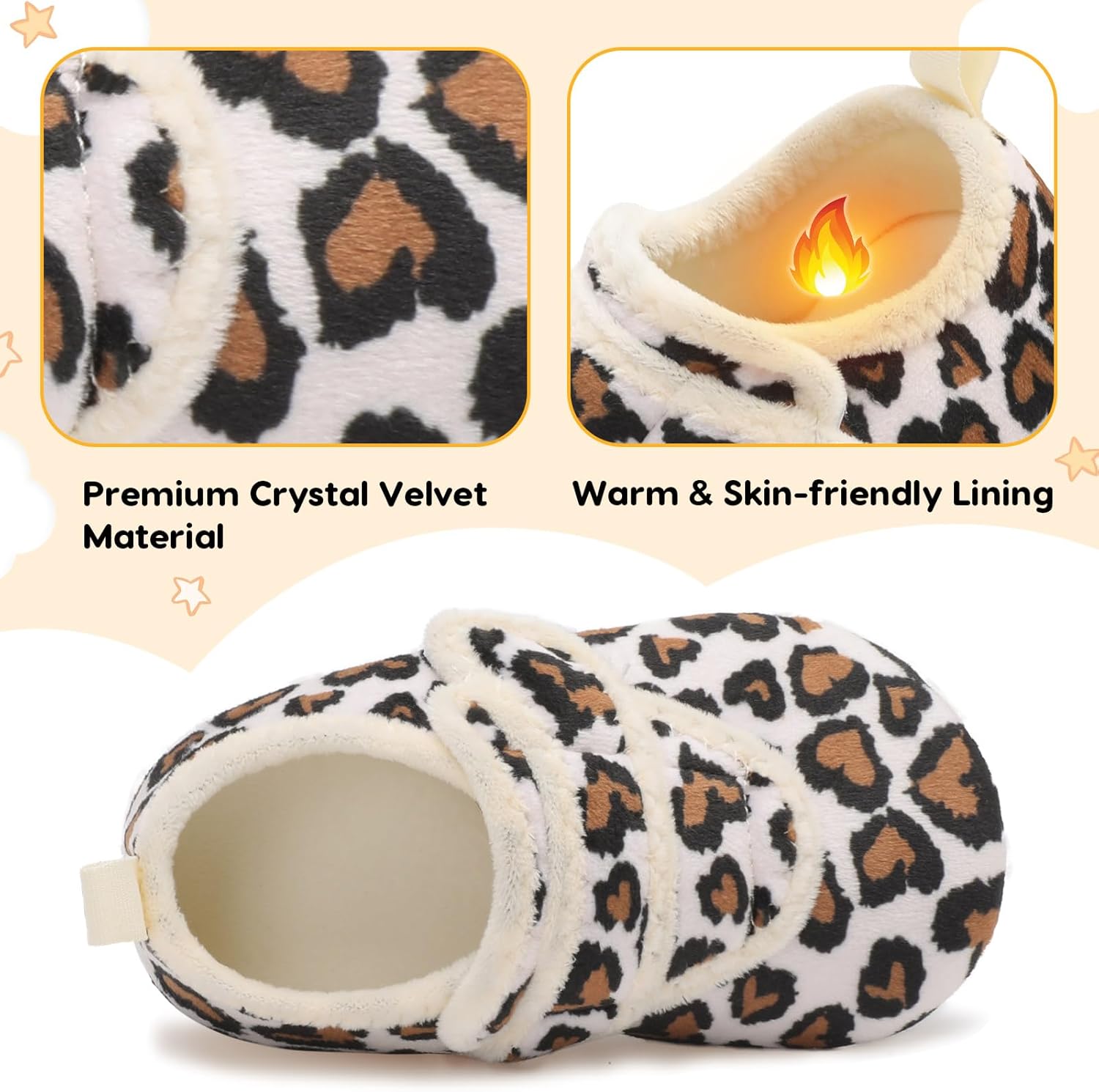 LeIsfIt Toddler Slippers Boys Girls House Shoes Soft Warm Kids House Slippers Slip on Cozy Bedroom Sock Shoes Non-slip Indoor Outdoor Slipper Shoe - Image 4