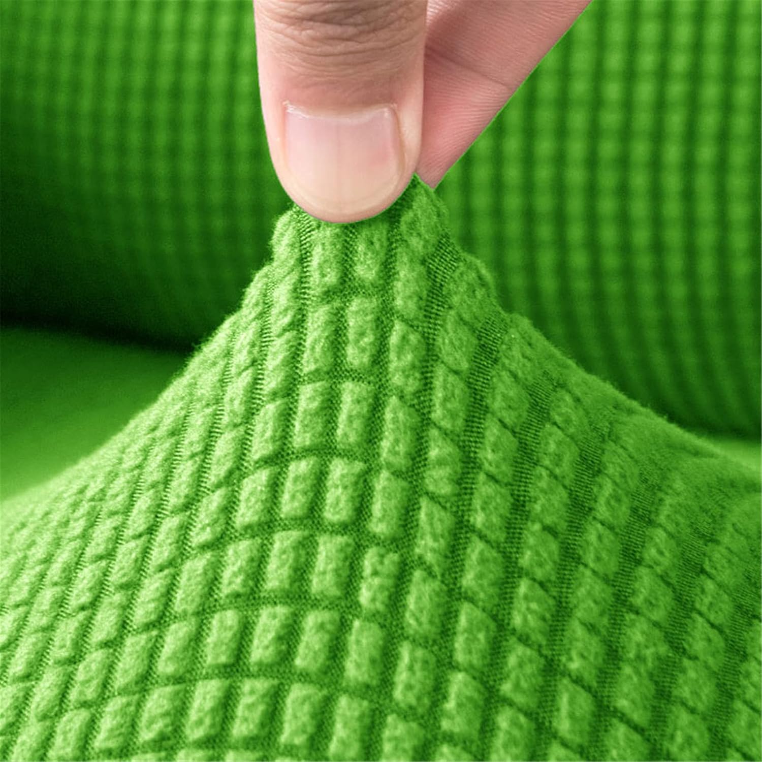 Wing Chair Slipcover Stretch, 2-Piece Wingback Chair Covers, Armchair Covers Wing Back Sofa Cover for Living Room (Green)