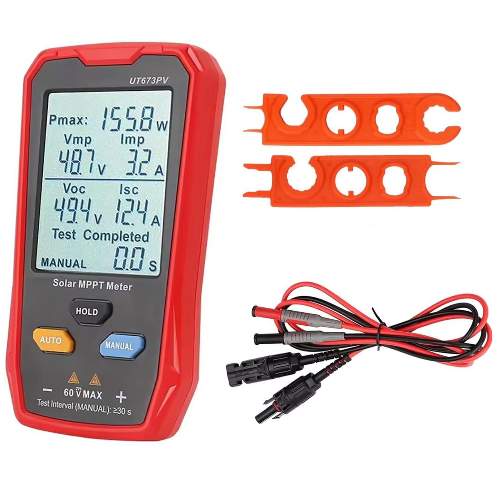 UT673PV Solar Panel Tester, Photovoltaic Multimeter 800W, Solar MPPT Meter with Large Ultra Clear LCD, Smart MPPT Open Circuit Voltage Troubleshooting, Data Test for Photovoltaic Modules-image-39