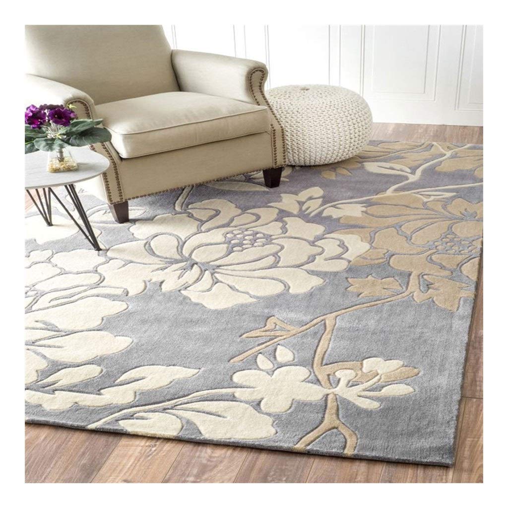 Tapis intérieur moderne style pastoral tapis acrylique moelleux pour salon et chambre