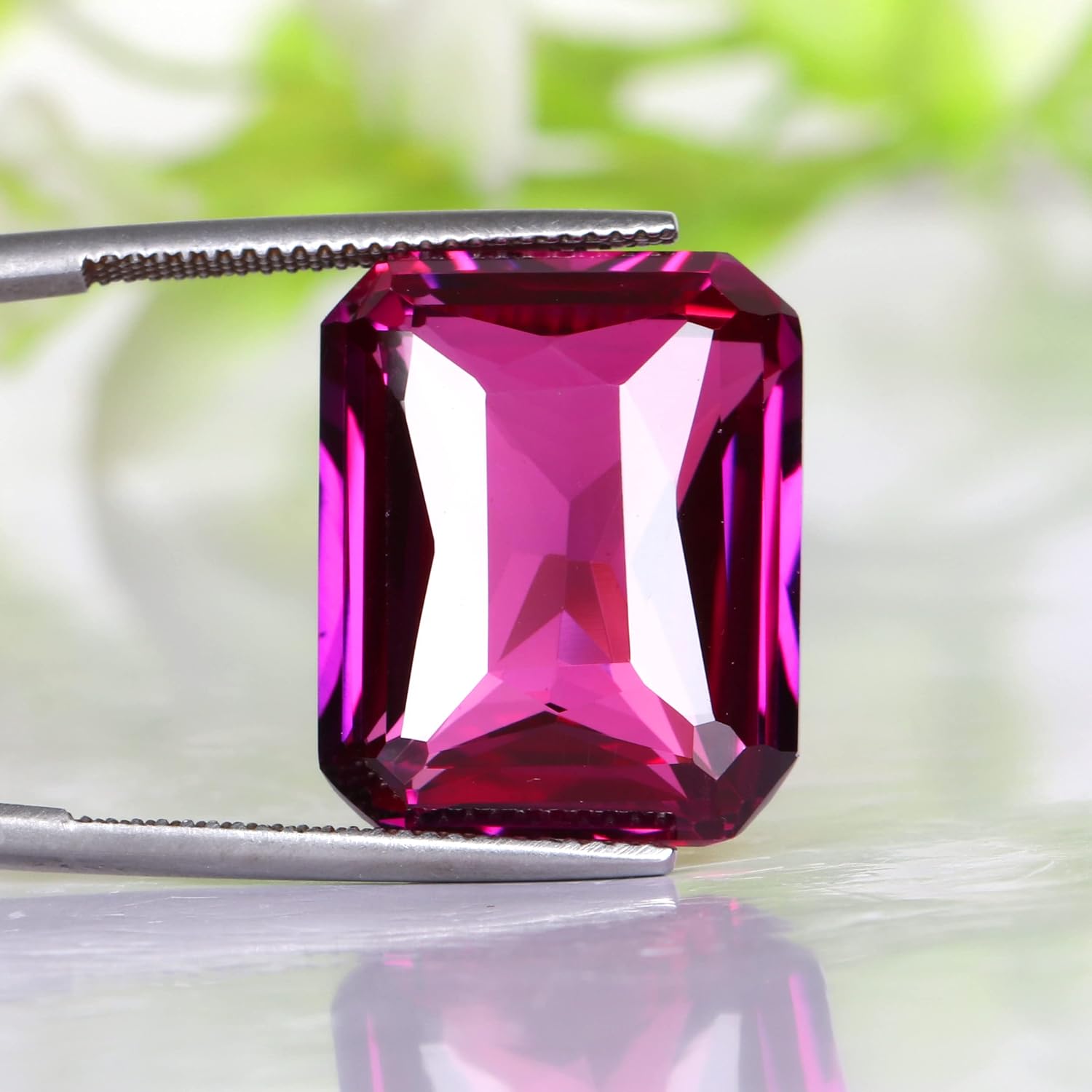 REAL-GEMS - 33. Carat Large Pink Spinel Emerald Faceted Cut Loose Gemstone Gift For Women