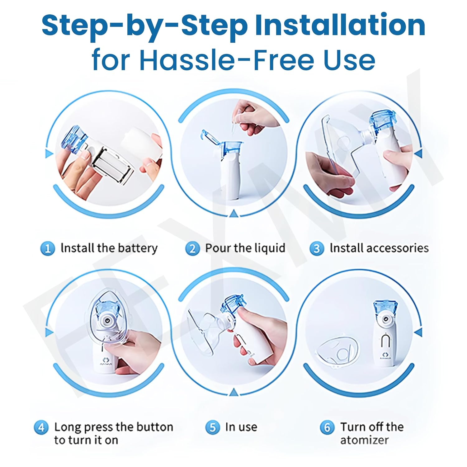 Fexmy Portable Nebulizer and Humidifier for Baby and Adults | Long battery life compact, silent, self-cleaning machine | Effective for asthma, cough, sinus and allergic relief for home or travel (1) (1) (1) Fexmy Portable Nebulizer and Humidifier for Baby and Adults | Long battery life compact, silent, self-cleaning machine | Effective for asthma, cough, sinus and allergic relief for home or travel (1) (1) (1)