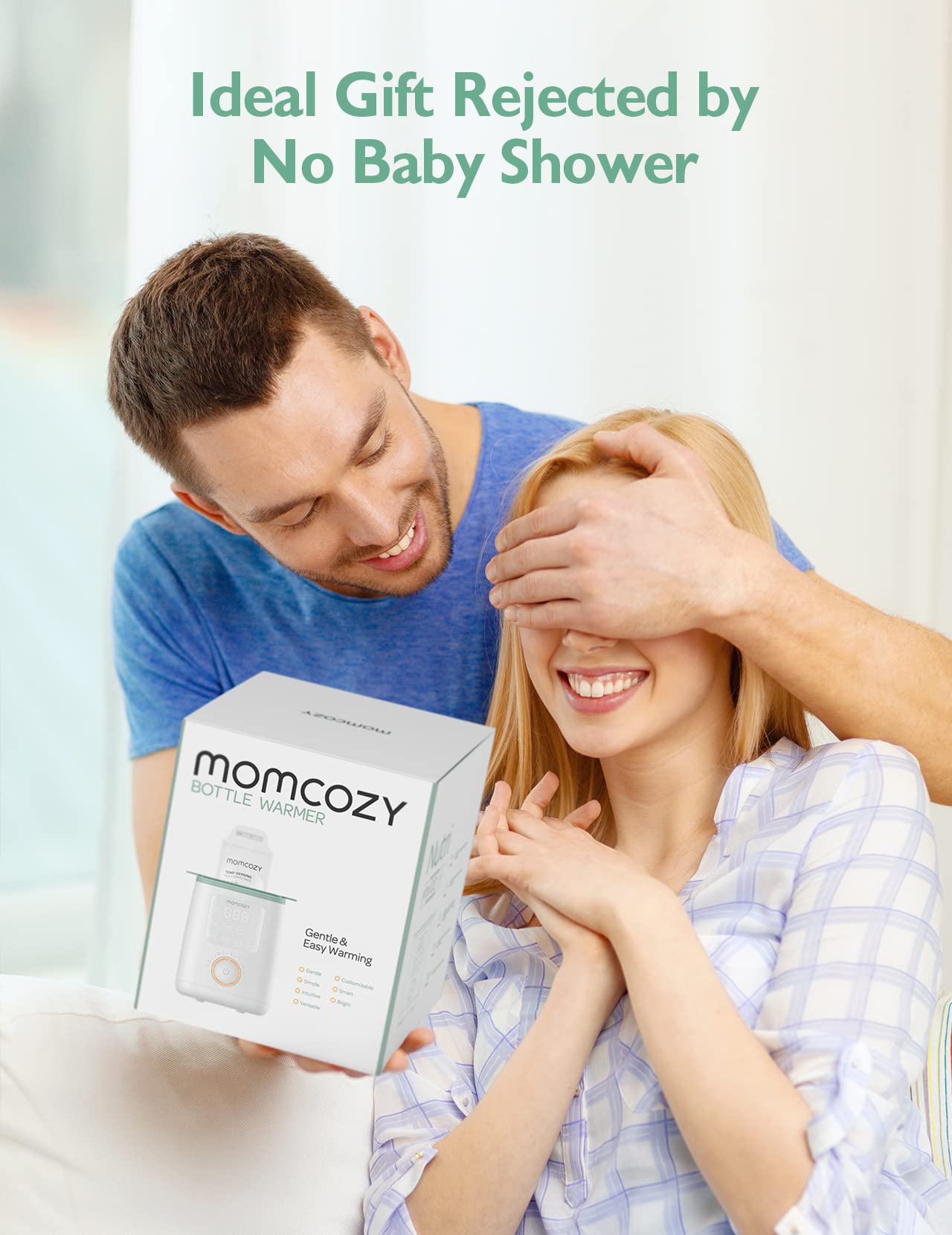 Momcozy Flaschenwärmer Baby | präziser Temperaturkontrolle & Nachtlicht | 9-in-1 Faschenwärmer | Schnellaufheizung, automatische Abschaltung | Flaschenkompatibilität für Weithalsflaschen & Babykost