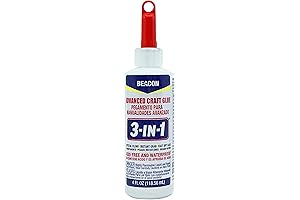 BEACON 3-in-1 Advanced Craft Glue: Crystal Clear, Swift-Drying Solution for Creative Endeavors