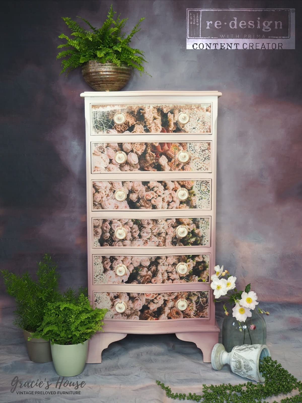 Redesign with Prima REDESGN Beau, papel de seda decorativo Beatiful Dream 19 x 30 pulgadas