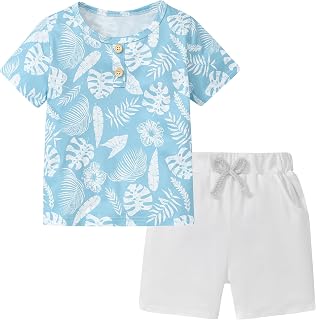 Toddler Boy Clothes Short Sleeve T-Shirt + Shorts Set 2PCS Outfit