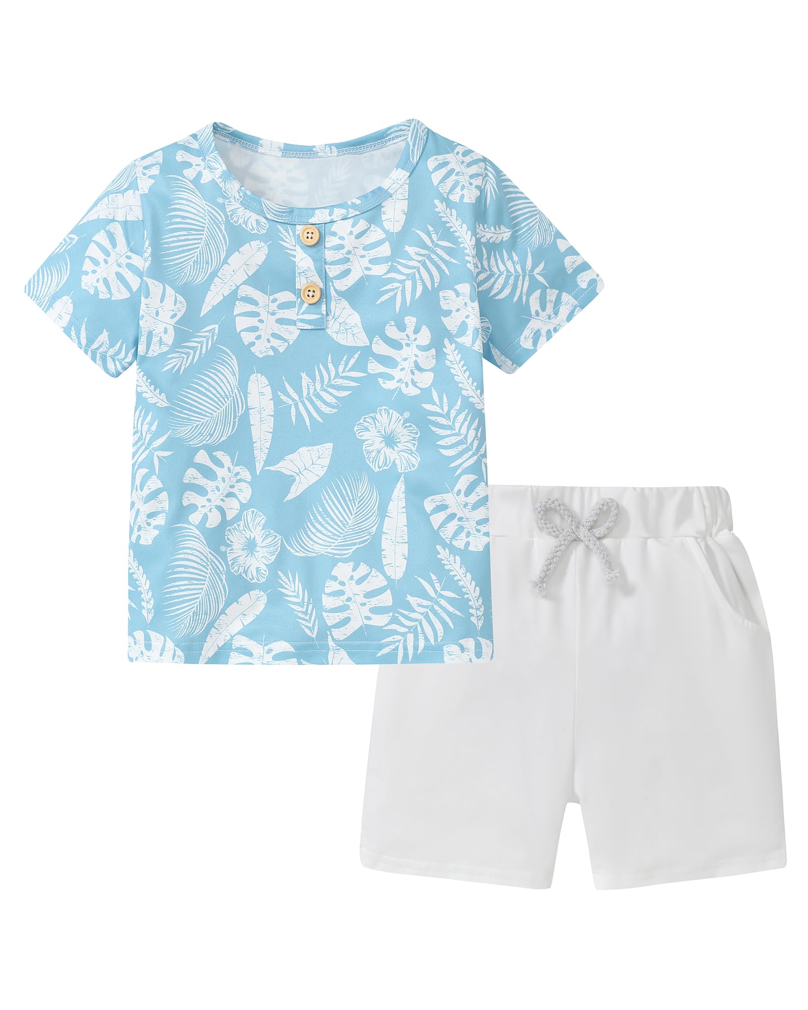 Toddler Boy Clothes Short Sleeve T-Shirt + Shorts Set 2PCS Outfit