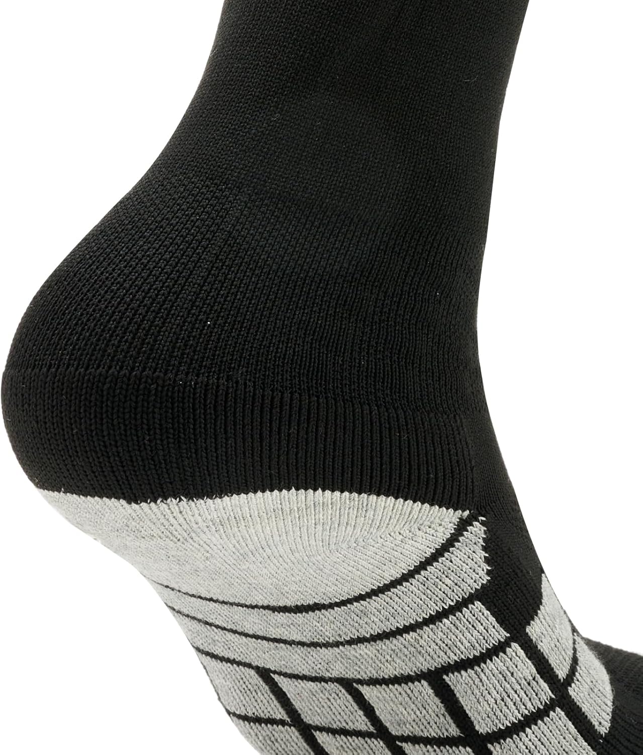 Dirk Soccer Socks for Men Women Anti-Slip Athletic Sports Knee High Socks, 2 Pair/White, Medium - Image 2