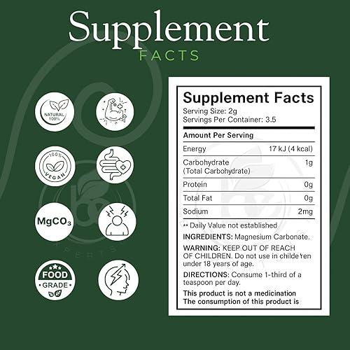 Miniatura 2 de Carbonato de magnesio  0.25 oz x 4 cubos (paquete de)  Carbonato de magnesio puro  Grado alimenticio  Sin OMG, sin gluten, vegano  Carbonato de