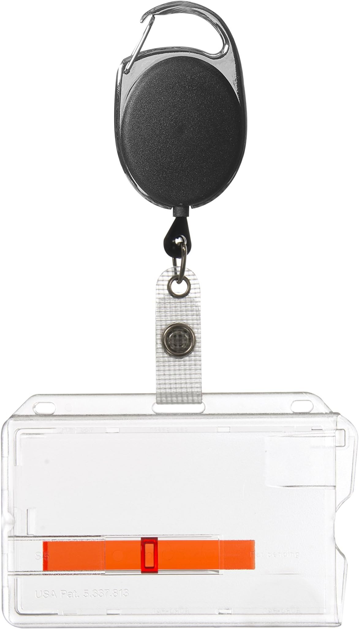 1x Set Rmjh 01 Black with Belt Clip + ID Card Case with Red Fabric