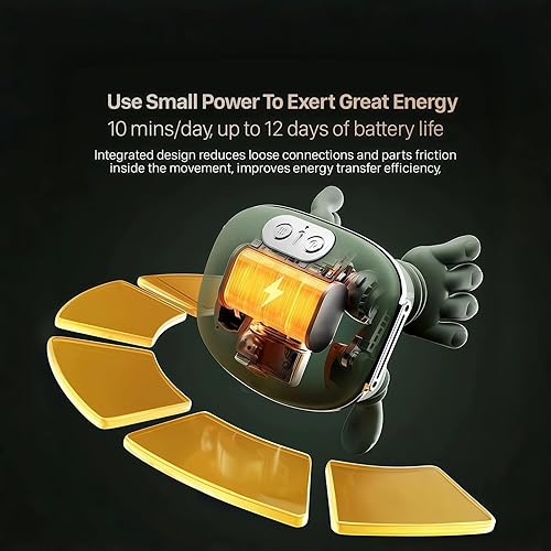 Miniatura 7 de yuelans Bionic - Masajeador térmico portátil, masajeador shiatsu de cuello y espalda, masaje eléctrico de tejido profundo 4D, diseño de mano humana