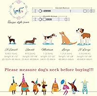 Vista 118 de Unique Style Paws - Collar rosa con hebilla de metal, duradero y lindo para perros pequeños a grandes