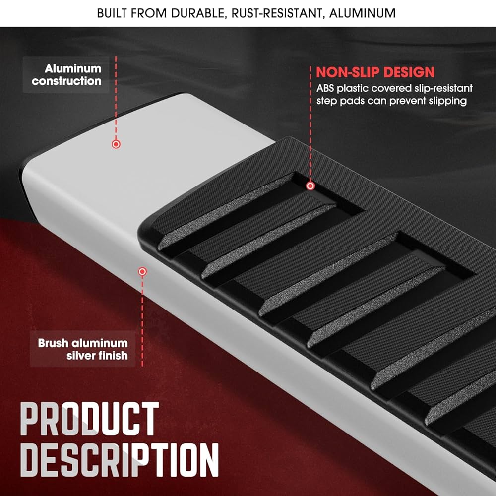 Amazon.com: DNA MOTORING 6 Inches Running Boards Compatible