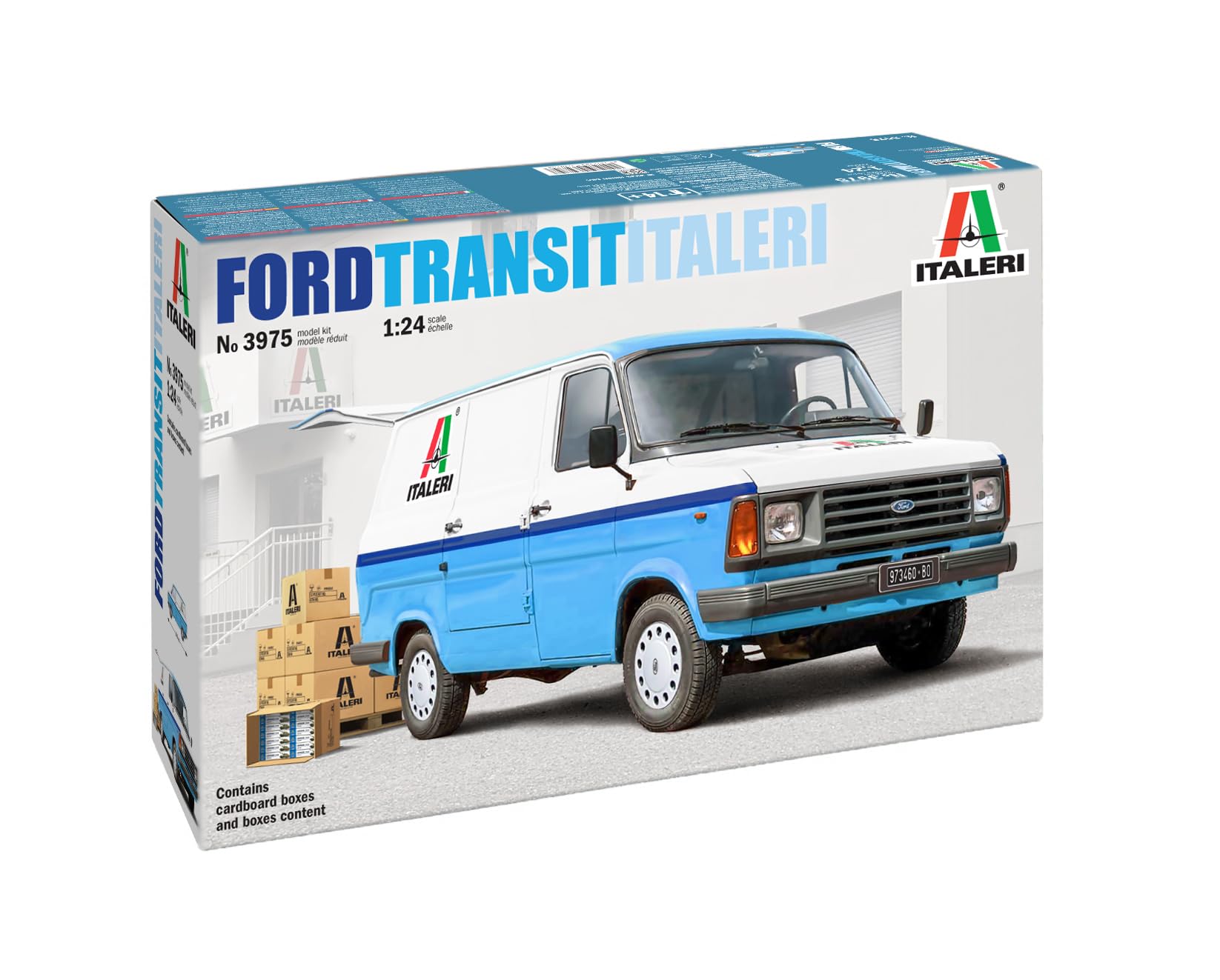 Amazon | イタレリ 1/24 フォード トランジット イタレリ 配送車
