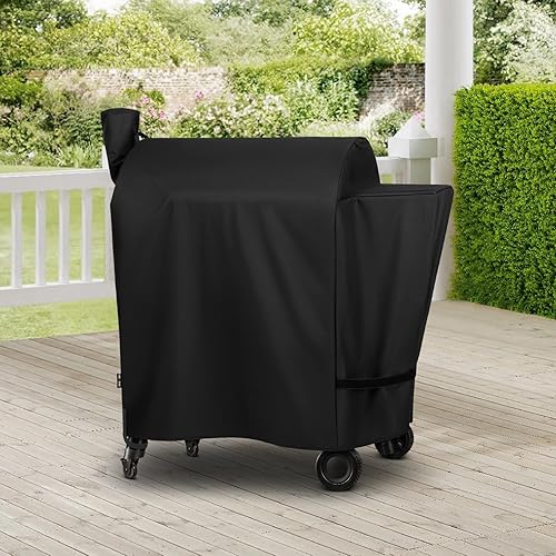 Miniatura 8 de Unicook Cubierta de parrilla de pellets para parrilla Traeger Pro serie 780, resistente al agua, cubierta de ahumador de pellets de longitud