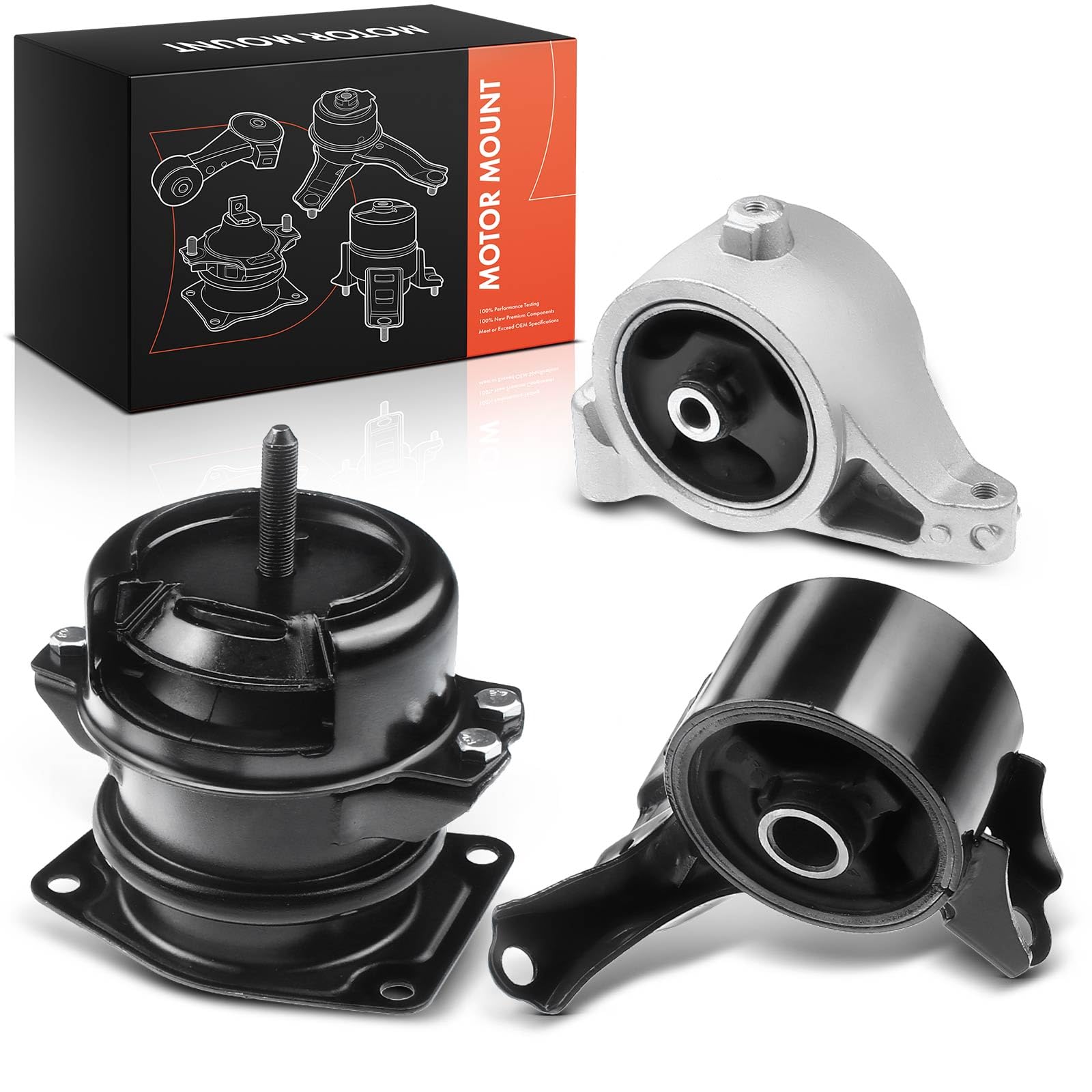 Frankberg 3 supporti motore anteriori e posteriori 50810S3VA01 | Compatibile con: Pilot