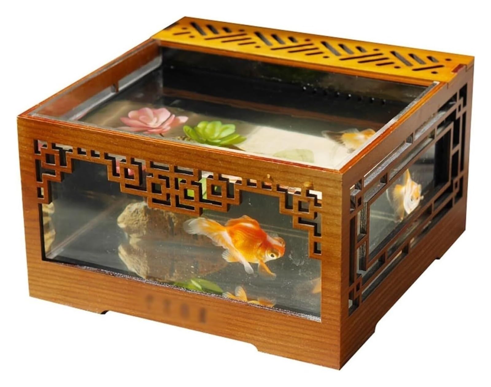Kugelaquarium, Goldfischglas, Abnehmbarer Desktop-Tank Indoor-Ornamenta Aquarien