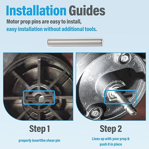 Miniatura 5 de PalpitateC Pasadores de cizalla de motor 2262658 compatibles con motores Minn Kota para Minnkota MKP 33 y MKP 38 cuña sin malas hierbas 2, motores