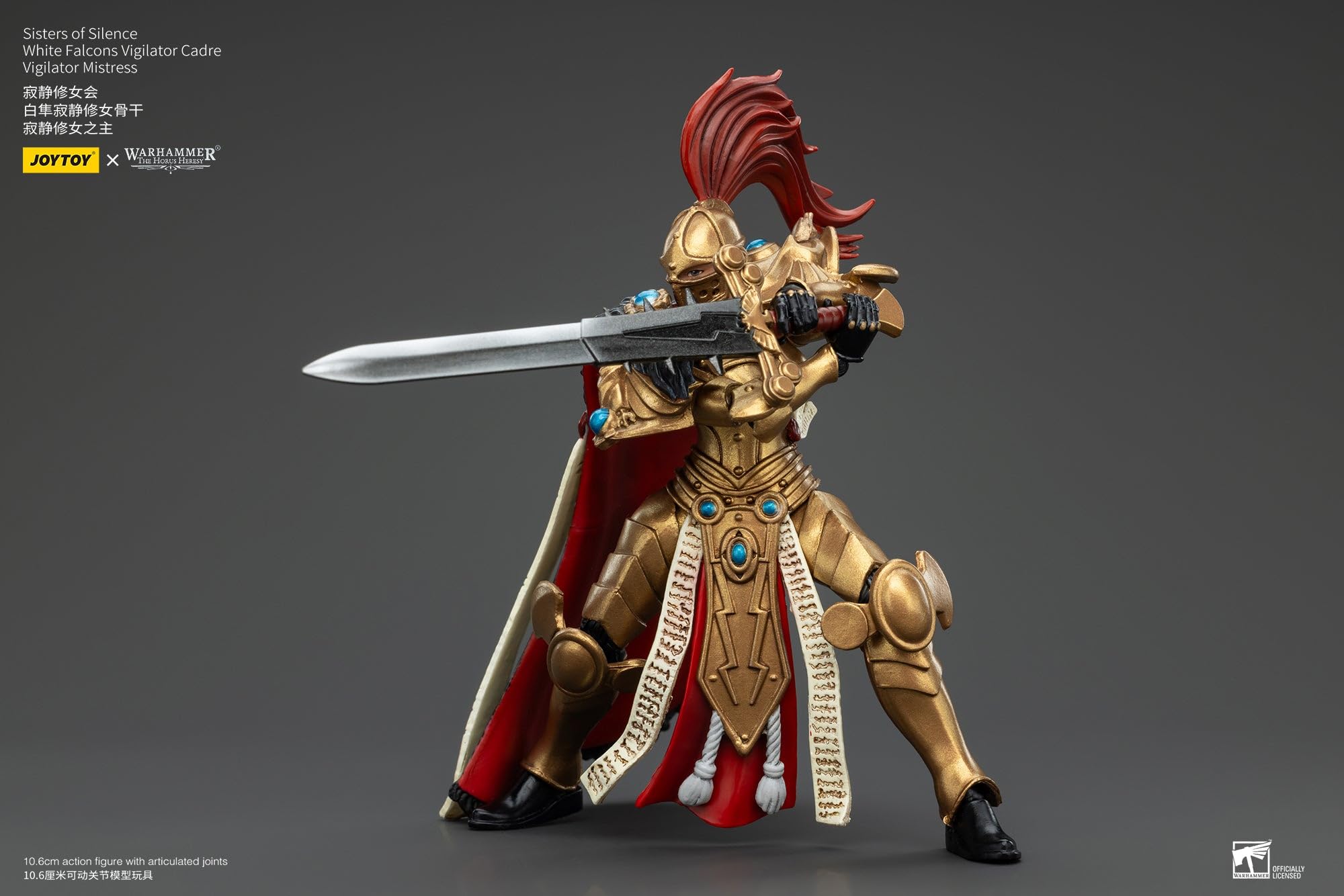 JoyToy Warhammer: Sisters of Silence White Falcons Vigilator Cadre Vigilator Mistress Skala 1:18 Figurka