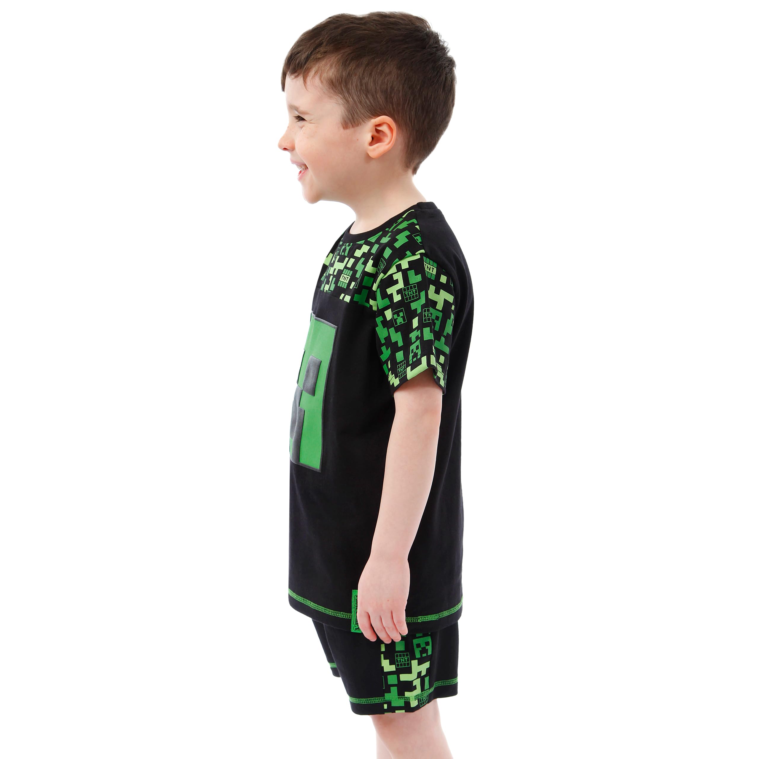 Minecraft Vêtements pour garçons T-Shirt, Shorts et Bermudas Creeper Garçon | T-Shirt Enfant Jeu Garçon