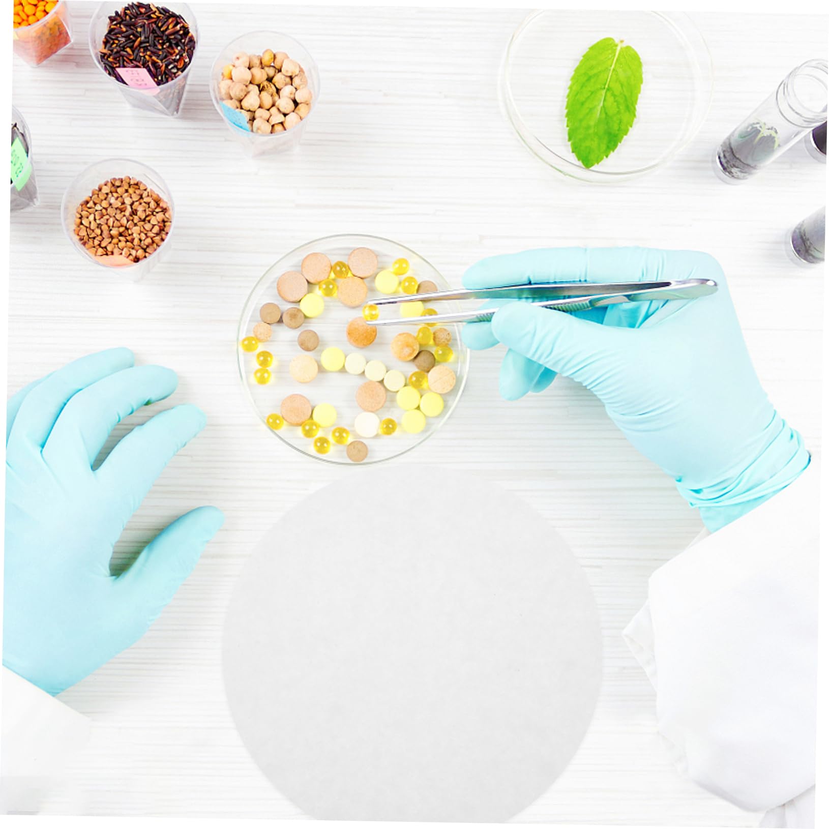 CIYODO 100 Pcs 18cm Qualitative Paper Medium Flow Rate Aquarium Media Chemistry Applications