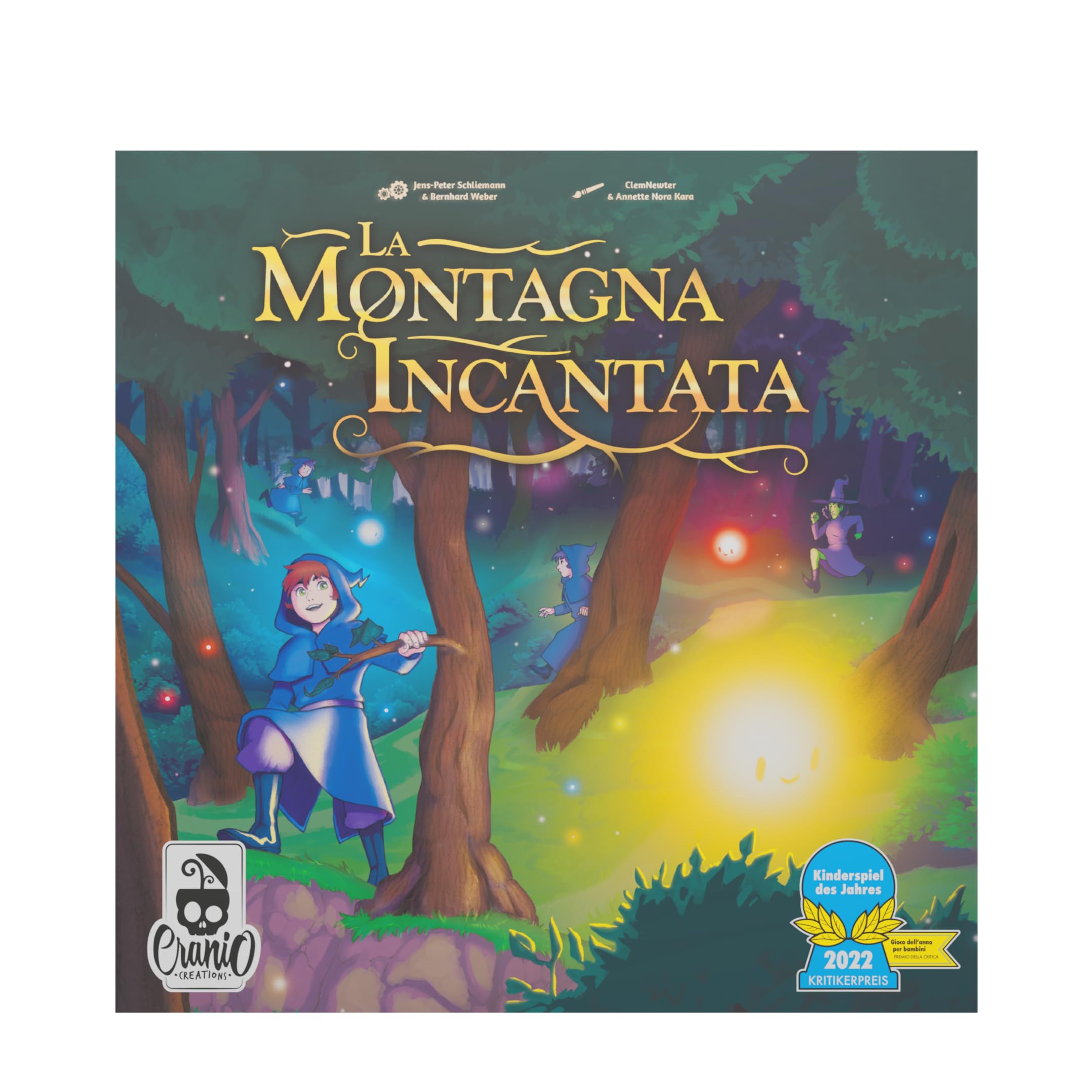 Cranio Creations - La Montagna Incantata - Salvate Il Mago Baldovino! | 1-4 Giocatori - 20 Minuti – Gioco per Famiglie – Età 5+ - Edizione in Lingua Italiana