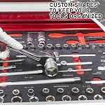 3 Pack Cuttable Tool Box Foam Inserts for Cases 12"x16"x1" Precision Defined Tool Box Foam Toolbox Kaizen Organizer and Storage Shadow Protective Inserts for Cases, Cushion Insert for Toolboxes