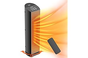 Standing Heater Indoor: Oscillating Tower Electric Heater for Home and Office