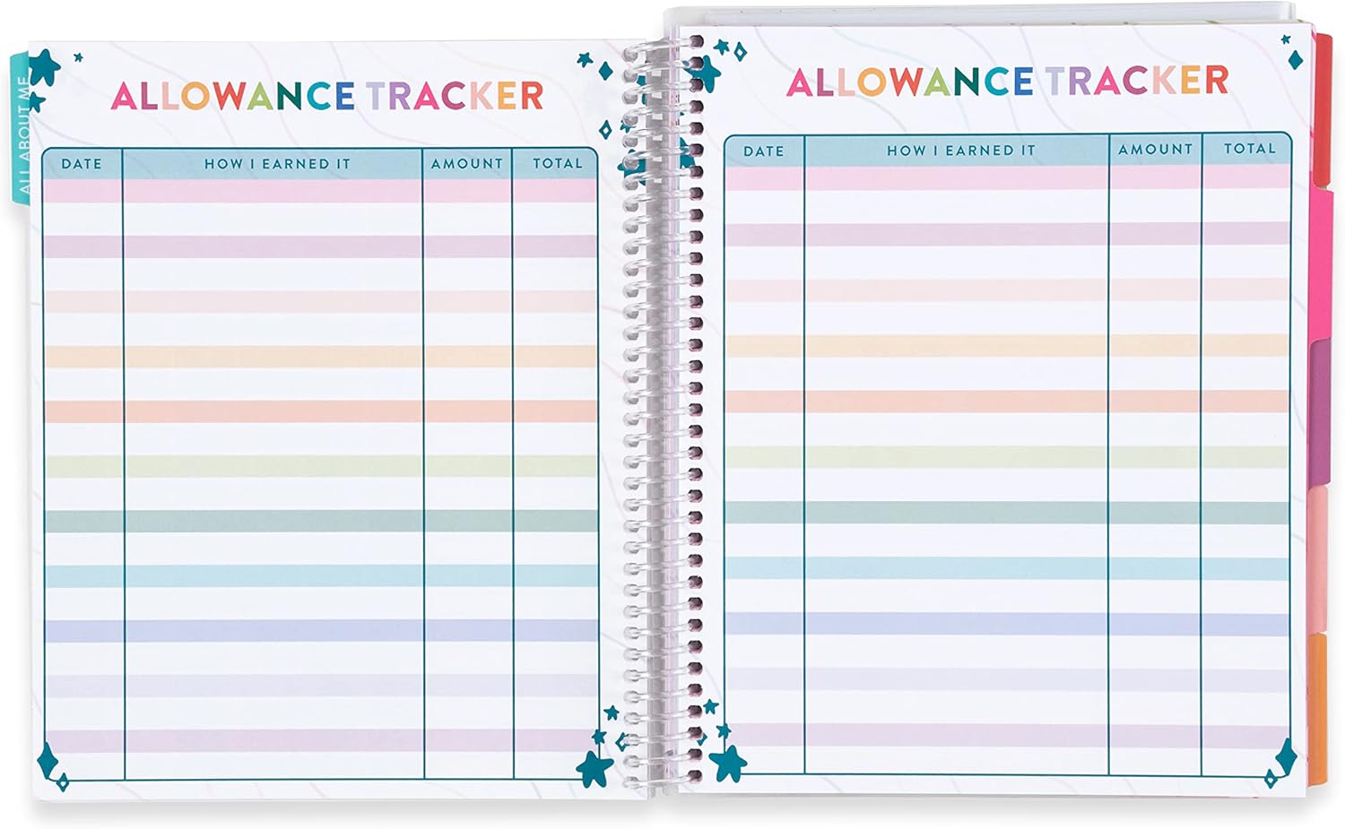Erin Condren 7'' x 9'' Plastic Spiral Choose Peace Undated Kid's Planner - Calendars, Reading Logs, Stickers, and Creative Planner & Activity Book for Kids by Erin Condren