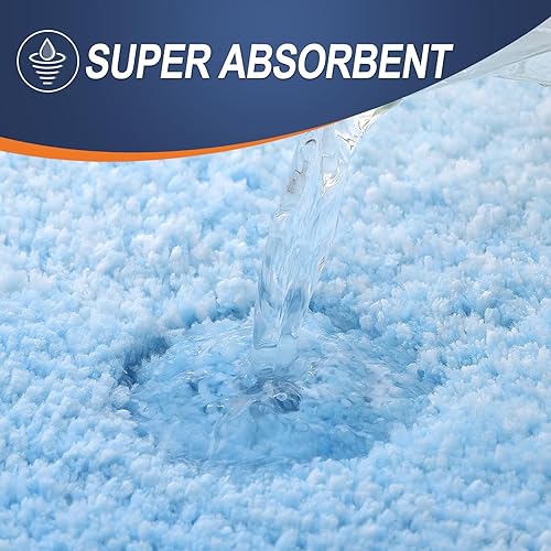 Miniatura 296 de OLANLY Juego de 2 alfombras de baño de 2 piezas, alfombras de baño de microfibra suave y absorbente y alfombra de inodoro con contorno