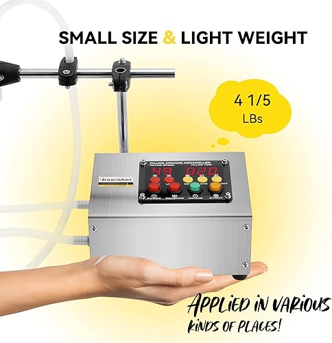 Miniatura 6 de Moonshan Máquina de llenado de líquidos de 1 a 100 onzas líquidas máquina de llenado de botellas con puertos de control inteligente bomba de