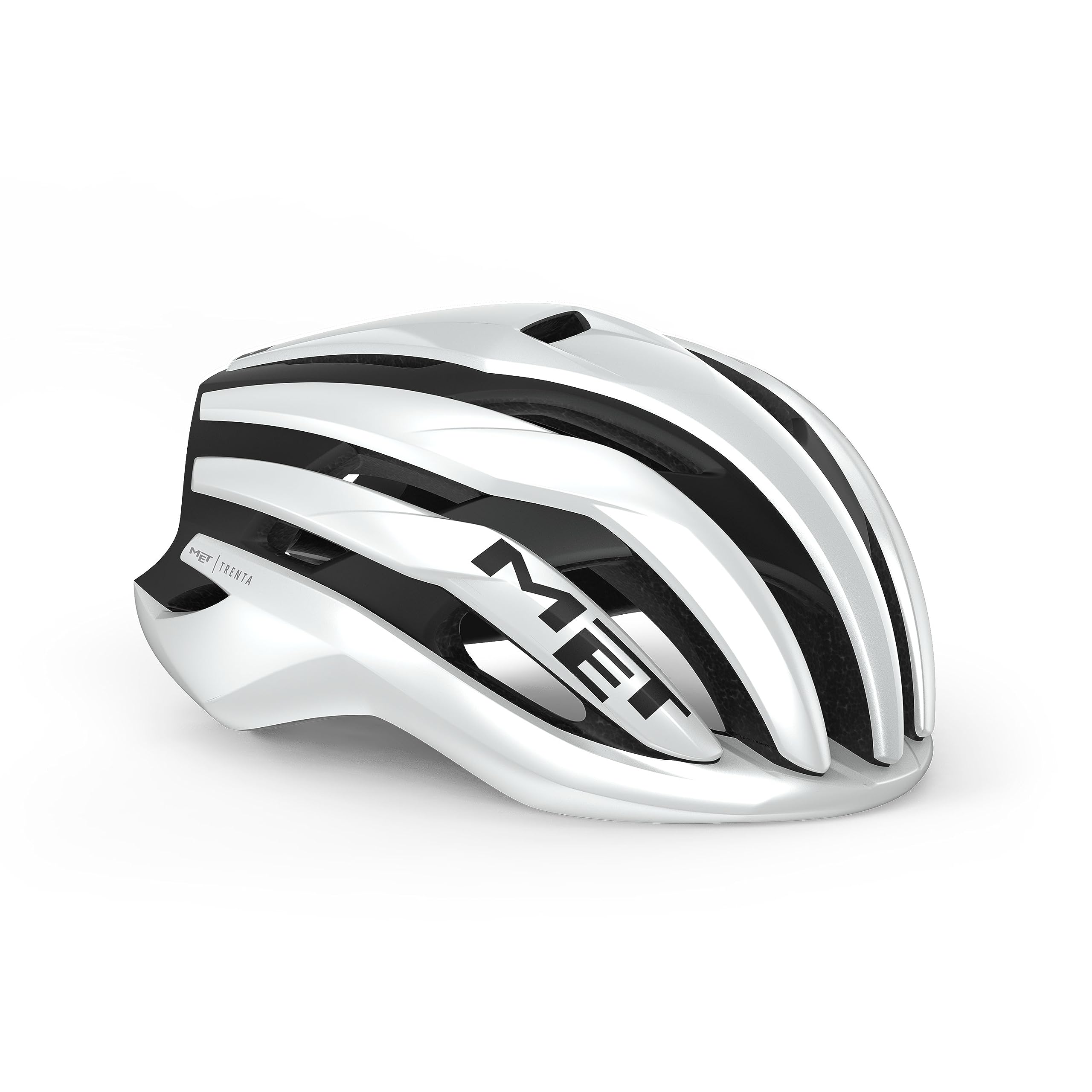 MET Casque Trenta M (56-​58), Unisexe, Multicolore (MIPS Blan/​Ne)