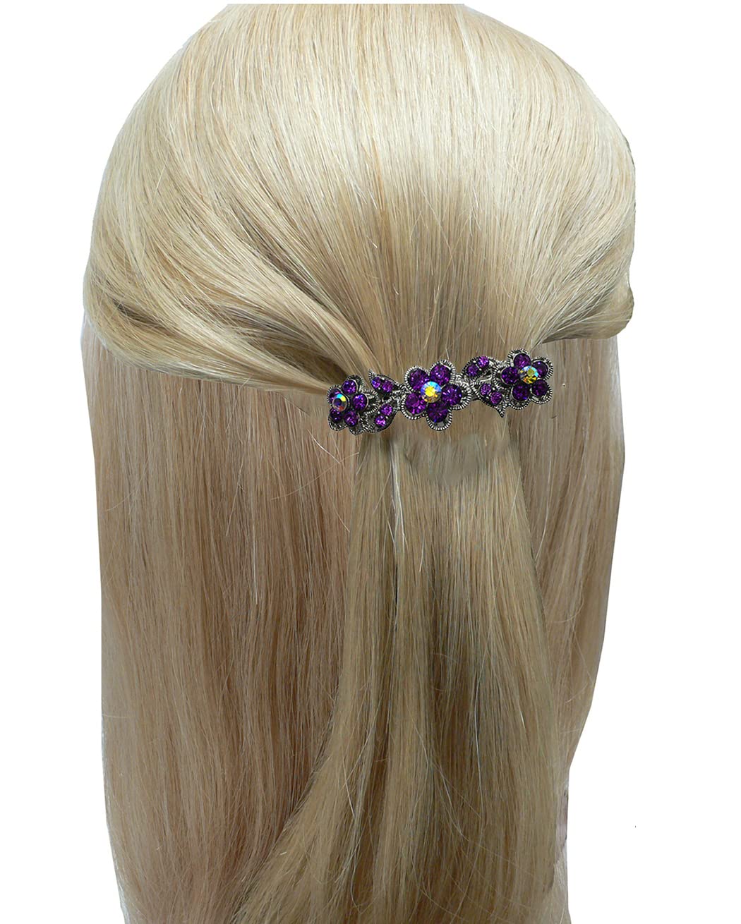 Amazon.com : JCGY 32 Piece Pack Crystal Hair Barrettes Combo  display picture 1