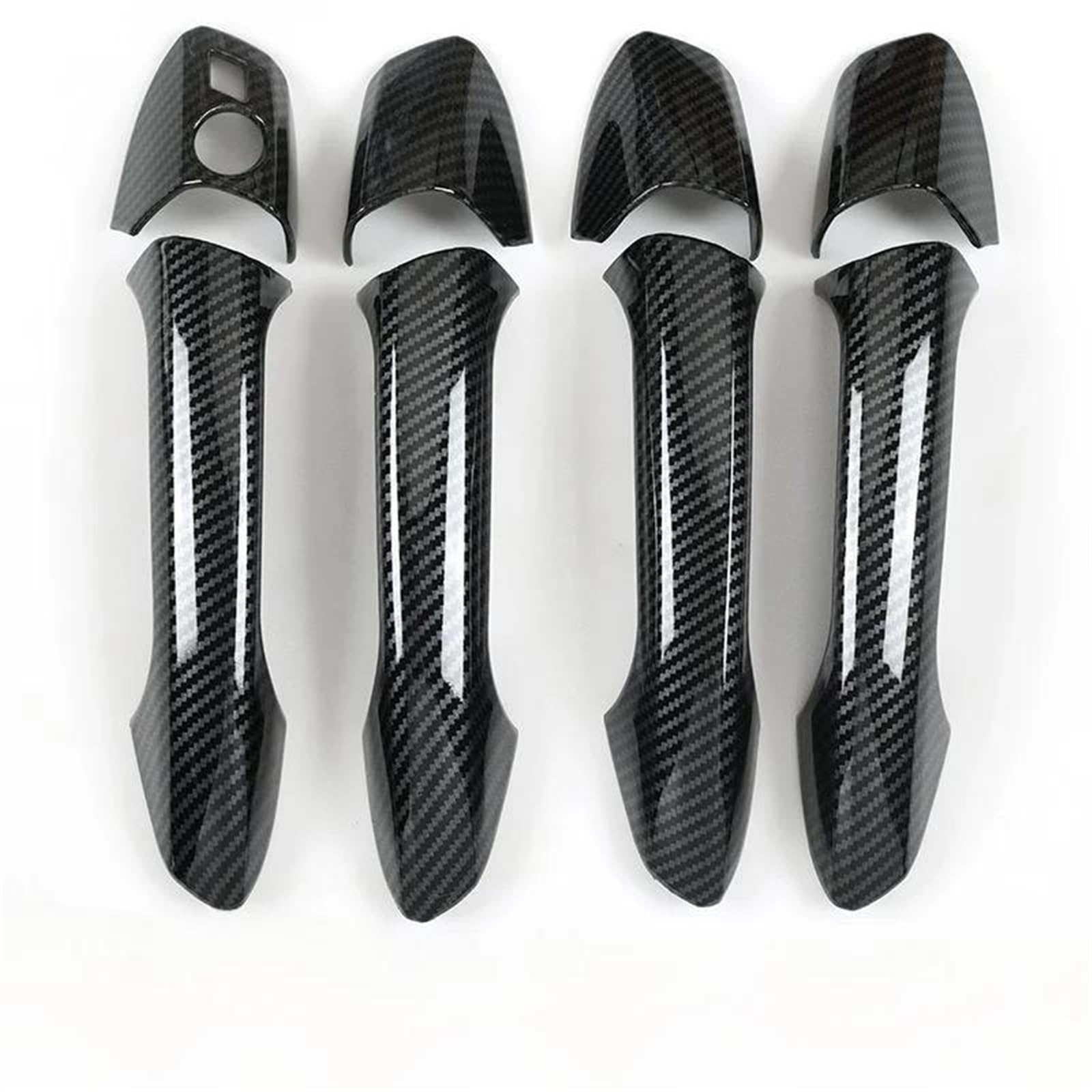 For W204 C300 C350 C250 C63 AMG Carbon Look Exterior Door Handle Cover Trim