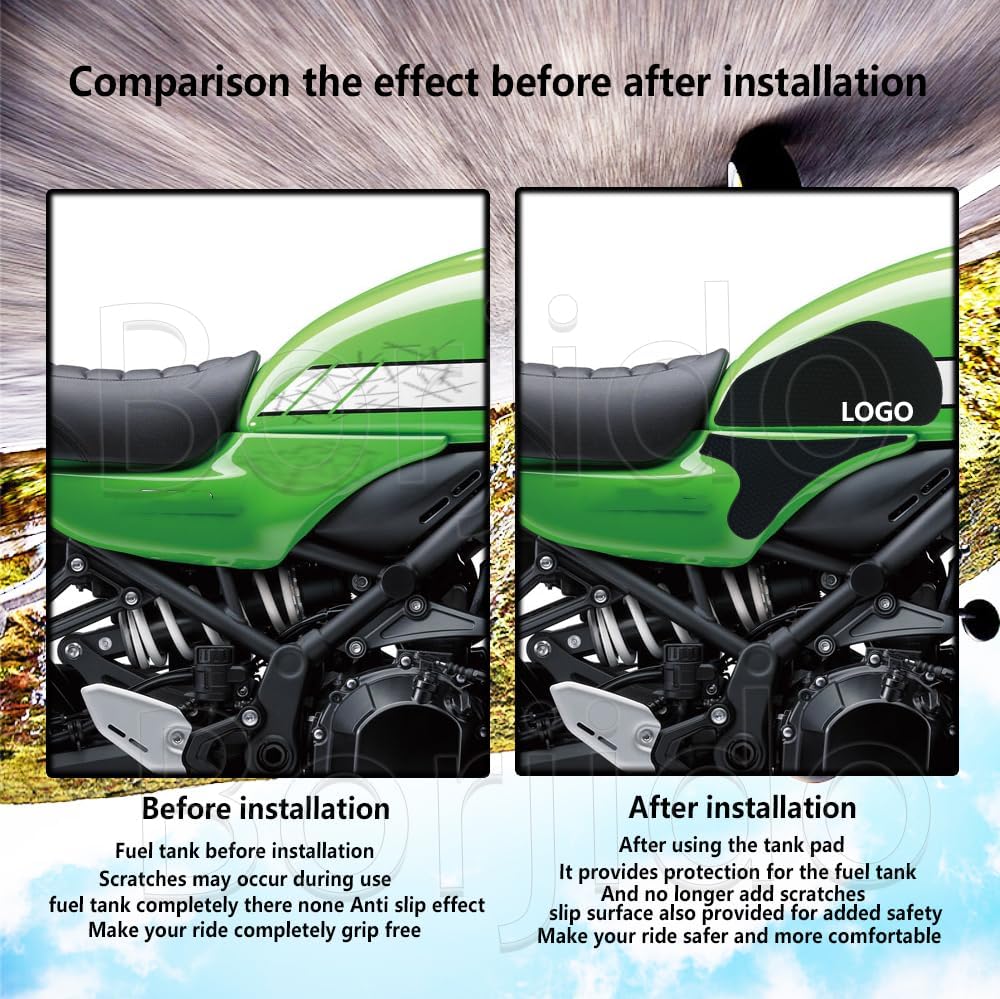 Fit For Kawasaki Z900RS Z900 RS Z 900RS Accessories Tank Pad z900rs 2025 2024 2023-2017 Tank Protector Gas Tank Side Protectors Motorcycle Sticker Decal Knee Grip Traction Pads