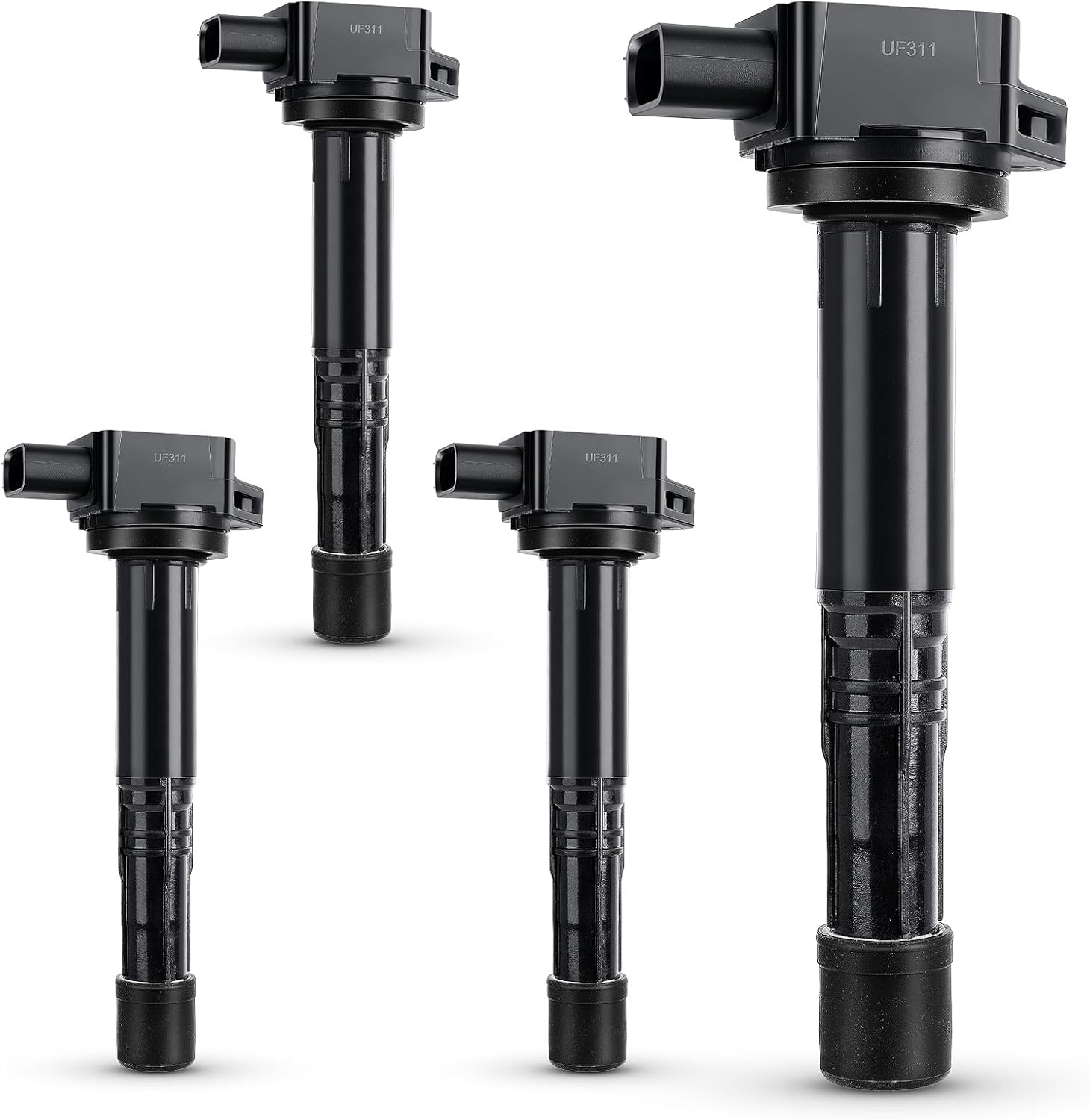 UF311 Ignition Coil Pack Compatible with Honda 03-07 Accord,02-11 Civic,02-09 CR-V,03-11 Element,04-06 S2000/06-11 Acura CSX,02-06 Acura RSX Replaces#C1382 UF583 5C1382 (set of 4)